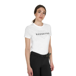 T-shirt donna Elegant in cotone Bianco
