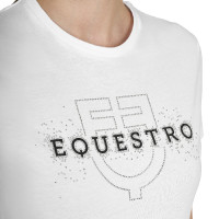 T-shirt donna Elegant in cotone Bianco