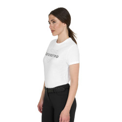 T-shirt donna Elegant in cotone Bianco