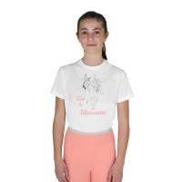 T-shirt bambina Time to Blossom in cotone Bianco