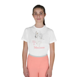 T-shirt bambina Time to Blossom in cotone Bianco