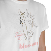 T-shirt bambina Time to Blossom in cotone Bianco