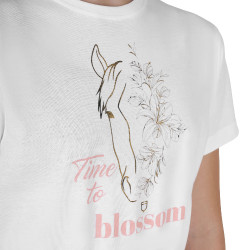 T-shirt bambina Time to Blossom in cotone Bianco