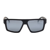 Occhiali da sole sportivi polarizzati modello Sunniva Nero opaco / argento revo