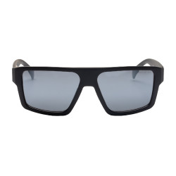 Occhiali da sole sportivi polarizzati modello Sunniva Nero opaco / argento revo