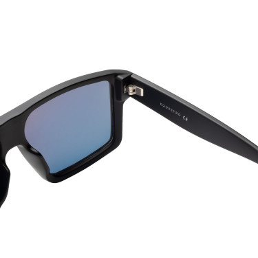 Occhiali da sole sportivi polarizzati modello Sunniva Nero opaco / argento revo