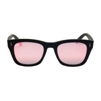 Occhiali da sole sportivi polarizzati modello Solana Nero opaco / rosa revo