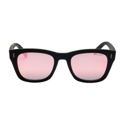 Occhiali da sole sportivi polarizzati modello Solana Nero opaco / rosa revo