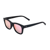Occhiali da sole sportivi polarizzati modello Solana Nero opaco / rosa revo