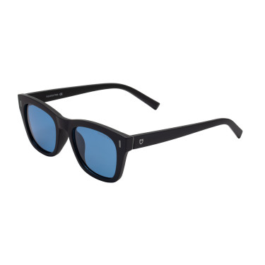 Occhiali da sole sportivi polarizzati modello Solana Nero opaco / blu