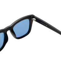 Occhiali da sole sportivi polarizzati modello Solana Nero opaco / blu