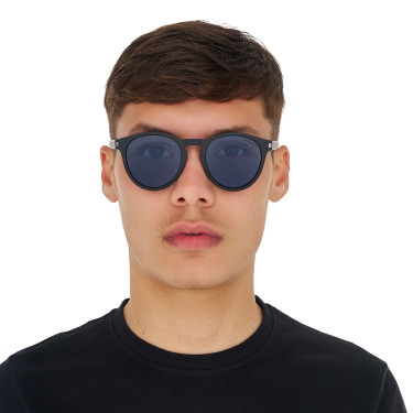Occhiali da sole sportivi polarizzati modello Heulwen Nero opaco / blu