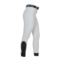 Pantaloni donna a vita alta logo in strass Nero