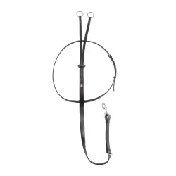 Martingala a collier in cuoio NEW Nero