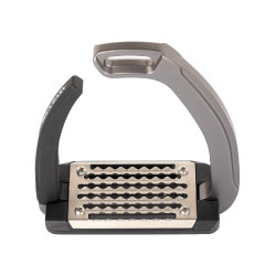 Staffe Rel-X Easy shaped arm Titanio Grigio