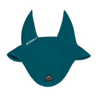 Cuffietta in tessuto tecnico con patch logata in silicone Sublime Petrolio Blu