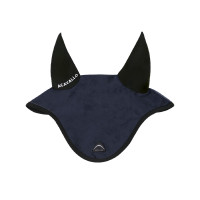 Cuffietta Sublime in camoscio con patch logata in silicone Marina Blu marino