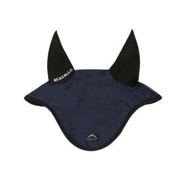Cuffietta Sublime in camoscio con patch logata in silicone