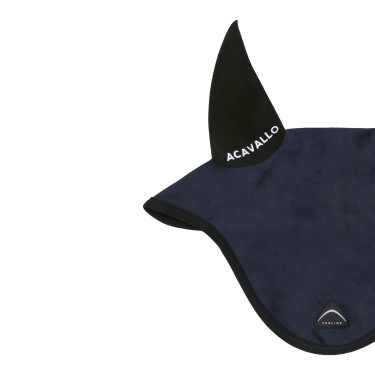 Cuffietta Sublime in camoscio con patch logata in silicone