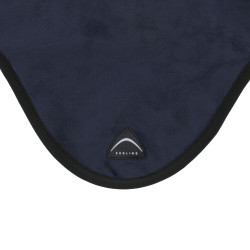 Cuffietta Sublime in camoscio con patch logata in silicone