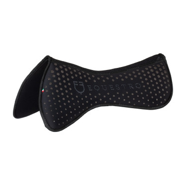 Compensatore memory foam con grip glitterato e logo silicone Nero / argento