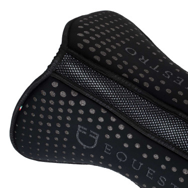 Compensatore memory foam con grip glitterato e logo silicone Nero / argento