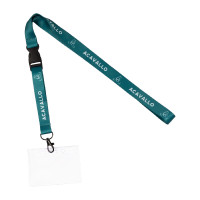 Porta Badge CON Cordino Logo Acavallo Verde