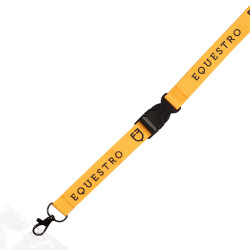 Porta Badge CON Cordino Logo Equestro Giallo