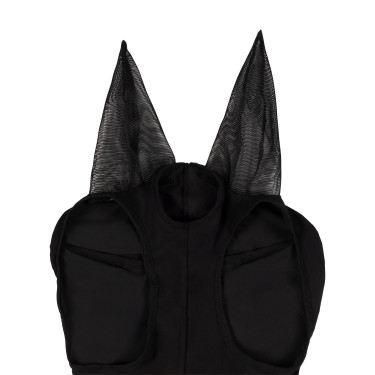 Maschera antimosche in elastan senza rete occhi Nero Maschera antimosche in elastan senza rete occhi Nero
