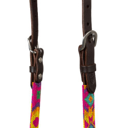 Briglia Western CON Perline Multicolore E Oliata A UN Orecchio