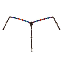 Pettorale IN Olio Western CON Perline Serape Marrone scuro