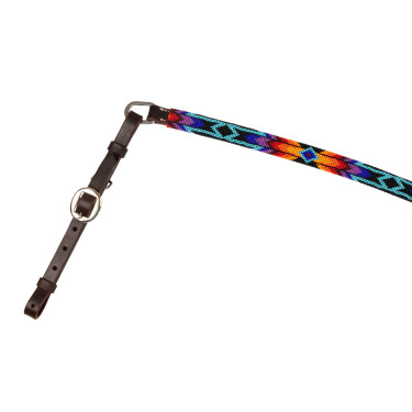 Pettorale IN Olio Western CON Perline Serape Marrone scuro