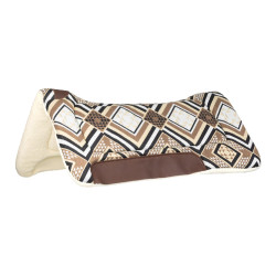 Sottosella Dakota western con imbottitura in lana ecologica Grigio / marrone / oro