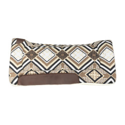 Sottosella Dakota western con imbottitura in lana ecologica Grigio / marrone / oro