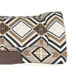 Sottosella Dakota western con imbottitura in lana ecologica Grigio / marrone / oro