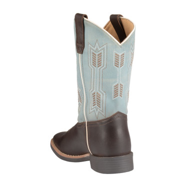 Stivali Arrow Western per bambini Marrone / azzurro cielo