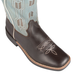 Stivali Arrow Western per bambini Marrone / azzurro cielo