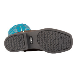 Stivali Ranch western per bambini Marrone scuro / turchese
