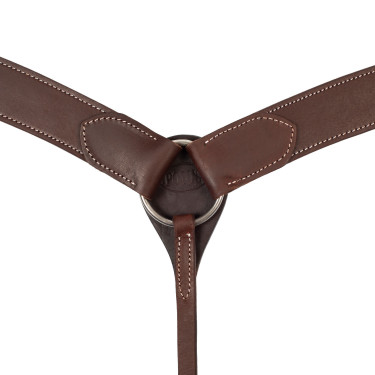 Pettorale western in cuoio Oliato Marrone