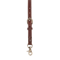 Pettorale western in cuoio Oliato Marrone