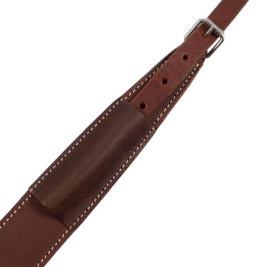 Pettorale western in cuoio Oliato Marrone