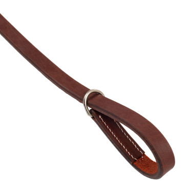 Pettorale western in cuoio Oliato Marrone
