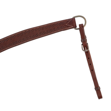 Pettorale western in cuoio Oliato Marrone