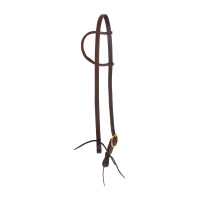 Rolled EAR Western Bridle Marrone scuro