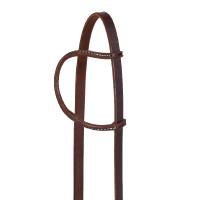 Rolled EAR Western Bridle Marrone scuro
