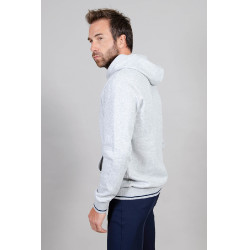 Felpa con cappuccio Swiss grigio