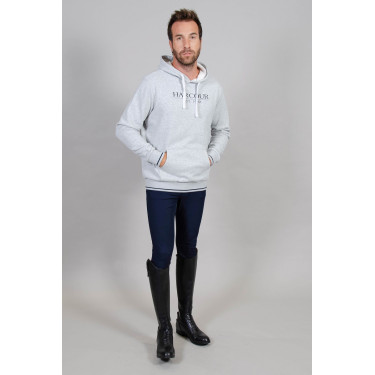 Felpa con cappuccio Swiss grigio