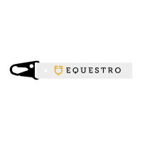 Nastro con logo Equestro per appendiabiti Bianco