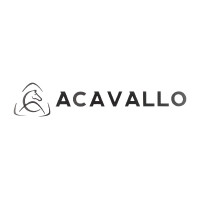Logo Esteso Acavallo Prespaziato DA Muro h 30cm Nero