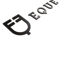 Logo Esteso Equestro Prespaziato DA Muro h 20cm Nero